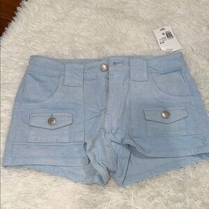Forever 21 Light Blue Women's Cargo Shorts